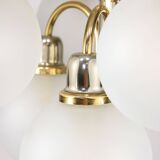 Vintage Orion Brass Ball Chandelier: Mid-Century Modern Sputnik Lighting