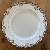 KPM porcelain plate with shell relief decoration