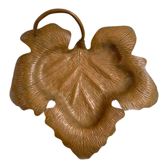 Decorative copper leaf plate