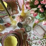 Yellow candle holder