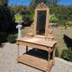 Raw oak dressing table