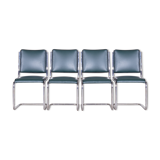 Set of four Bauhaus dining chairs designed by Anton Lorenz for Slezak Factories
