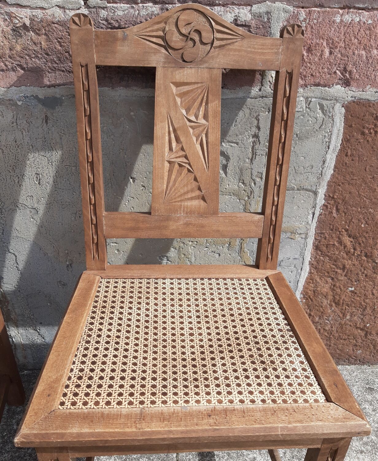 Set of 2 50s bistro chairs