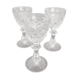 Set de 3 verres ancien cristal st Louis