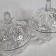 Pair of crystal candy boxes, Italy