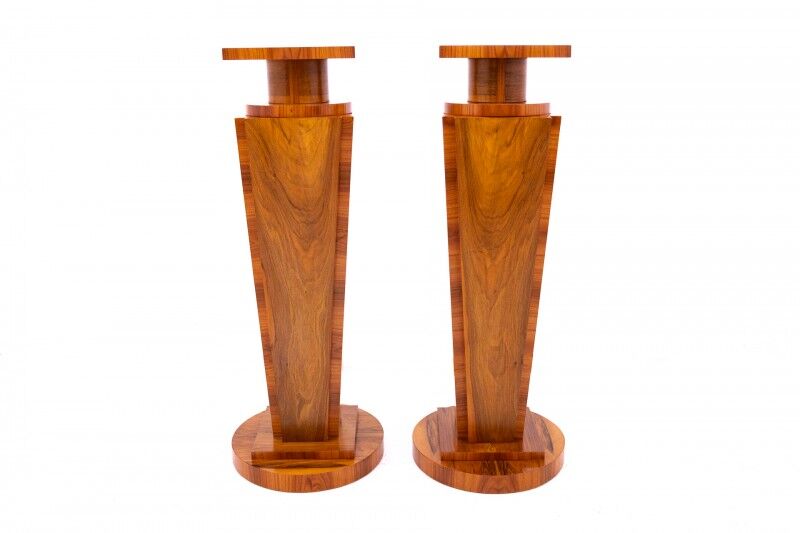 Two Art Deco columns from the 1940s, Poland.