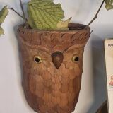 Wicker basket owls