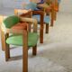 7 Chairs Pigreco by Tobia Scarpa, Gavina Edition, Italy, 50s