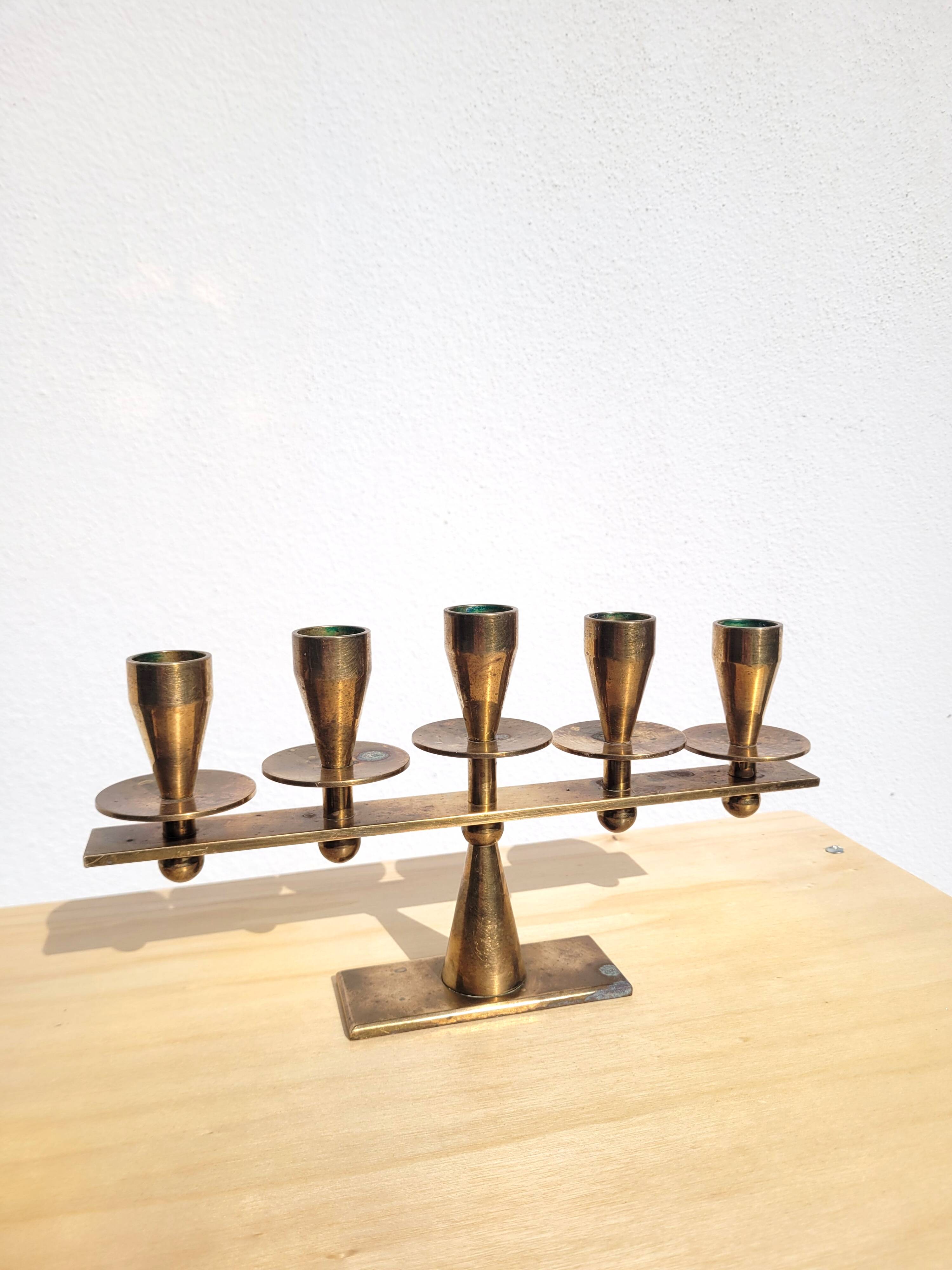 Kara Denmark 5-light candle holder circa 1960