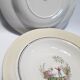 7 hollow plates Gien Japanese decoration France