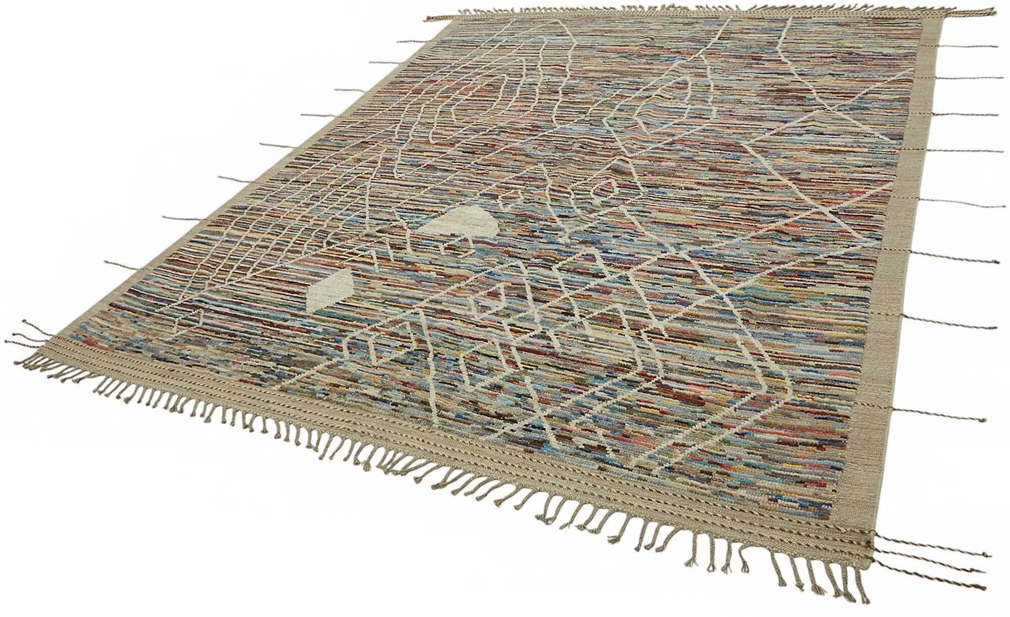 Handmade Turkish One of a Kind 245 cm x 310 cm Multicolor Wool Carpet