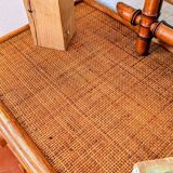 Vintage rattan chest of drawers