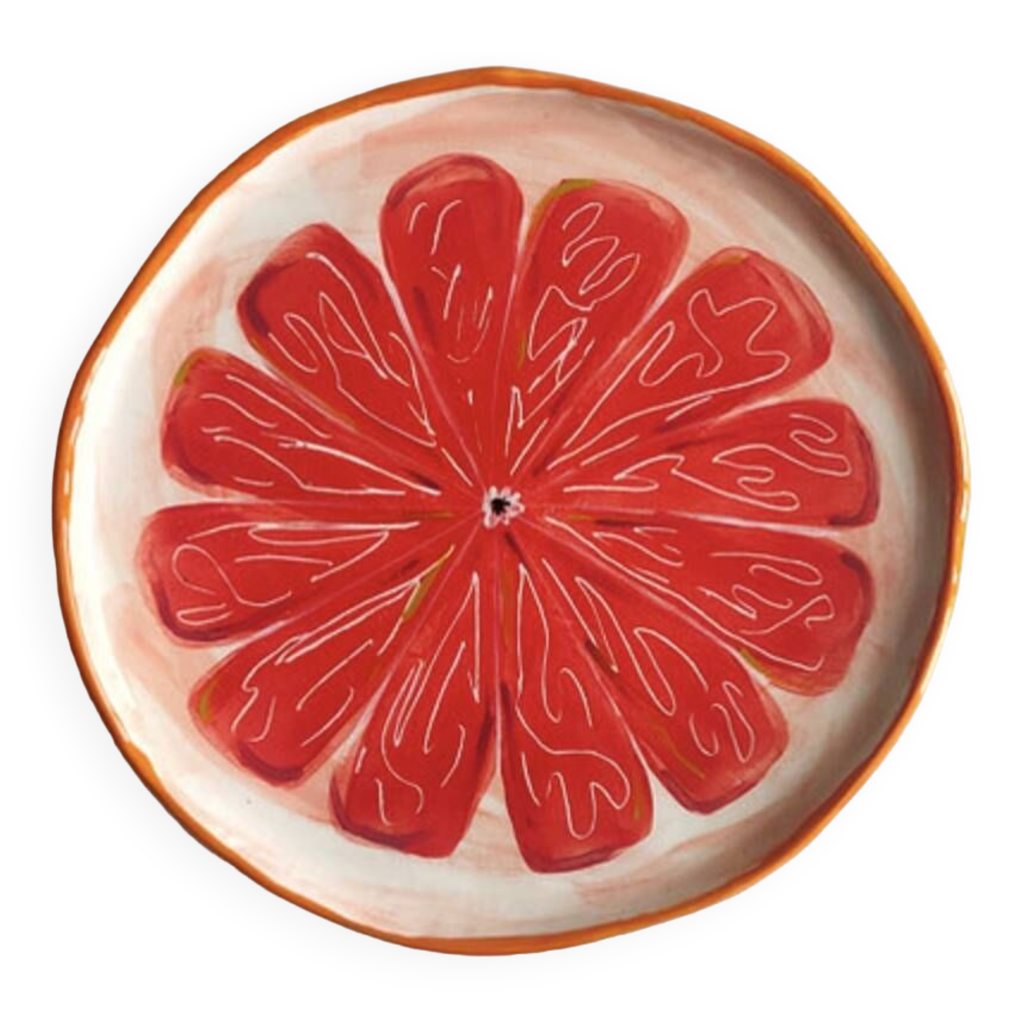Plat pamplemousse rose 30 cm
