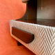 SET OF 2 VINTAGE 1970S NIGHTSTANDS/SOFA ENDS IN WOOD AND FABRIC