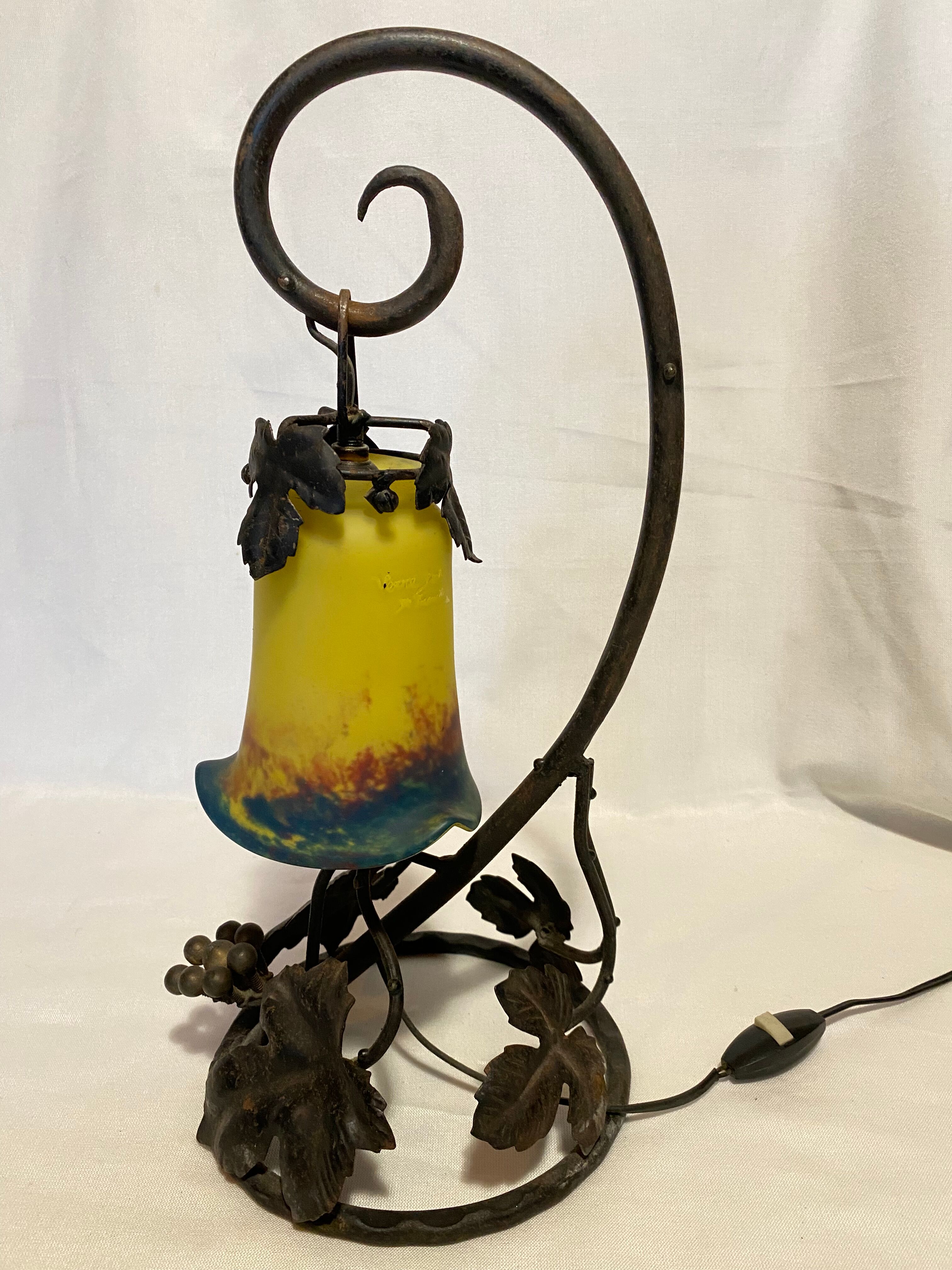 Art Deco lamp signed "Art de France"