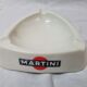 Cendrier triangulaire verre Martini