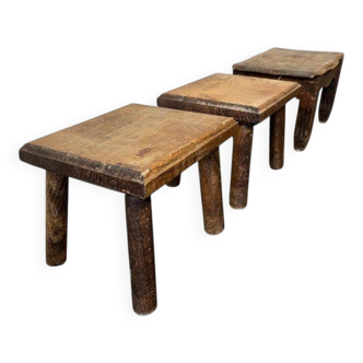 Stools/plant stands/vintage wooden side table