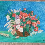 Tableau bouquet fleurs