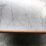 Table Basse Sculptée Mid-Century en Métal par Heinz Lilienthal