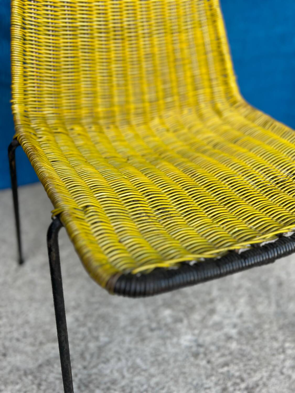 4 vintage “Baskets” chairs 1950s design Gian Franco Legler