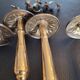 Antique brass curtain tiebacks - Set of 4