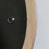 Oval wooden frame and gilded painted
