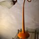 Orange painted steel lamp