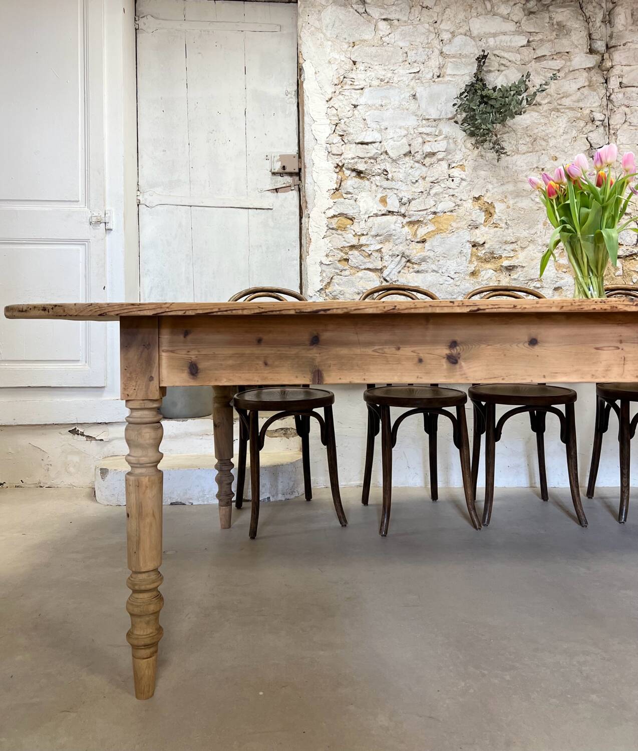 Antique table completely restored