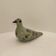 Ceramic dove bird, glazed with hand-painted floral decoration, vintage.