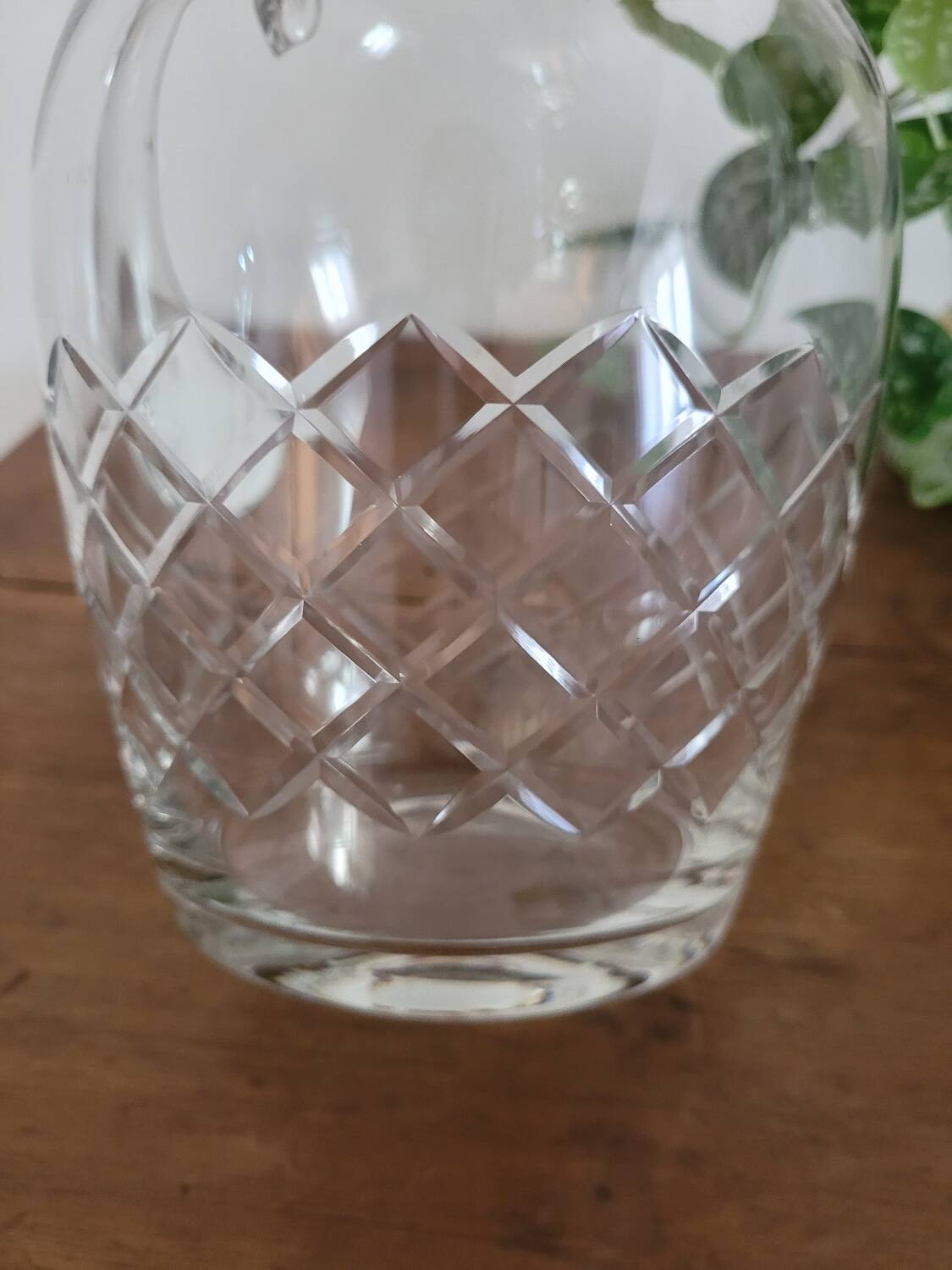 Pichet n°1 en cristal ciselé / taillé