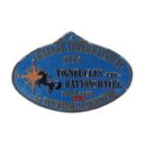 Old equestrian equestrian competition plate rally lorraine 1976