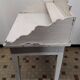 Ancienne coiffeuse en bois vintage