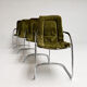 Set of 4 chrome wire chairs by Gastone Rinaldi for Rima, 1960s