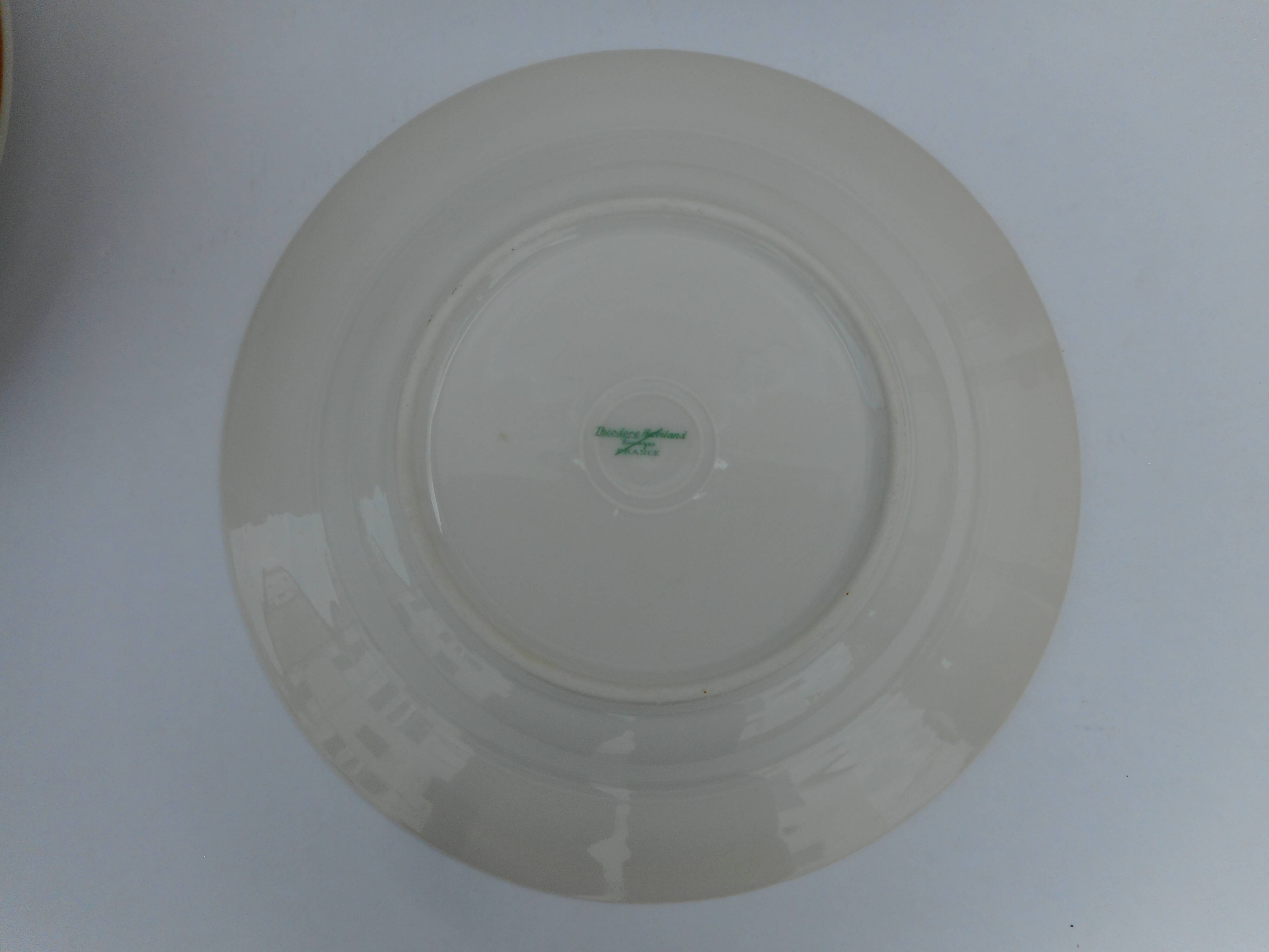 Six porcelain hollow plates