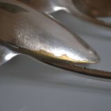 6 silver plated soup spoons P de Ruolz silver plated soup spoons 21.8 cm