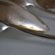 6 cuillères à soupe métal argenté P de Ruolz silver plated soup spoons 21,8 cm