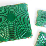 Underside and underside of bottles, art deco, vintage