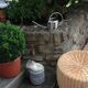 Chrome metal watering can/ vintage 60s-70s