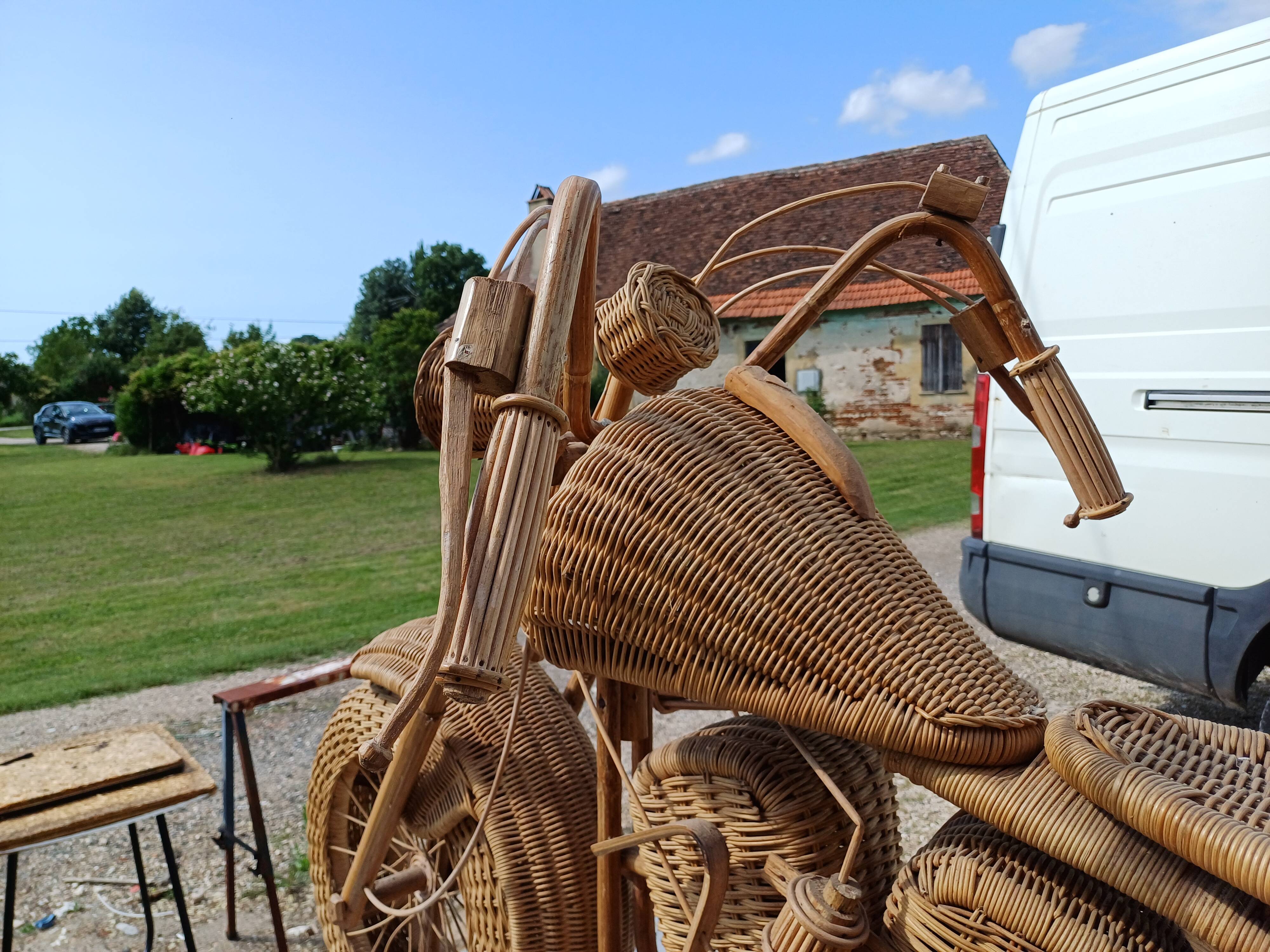 Harley Davidson Wicker Motorcycle by Tom Dixon