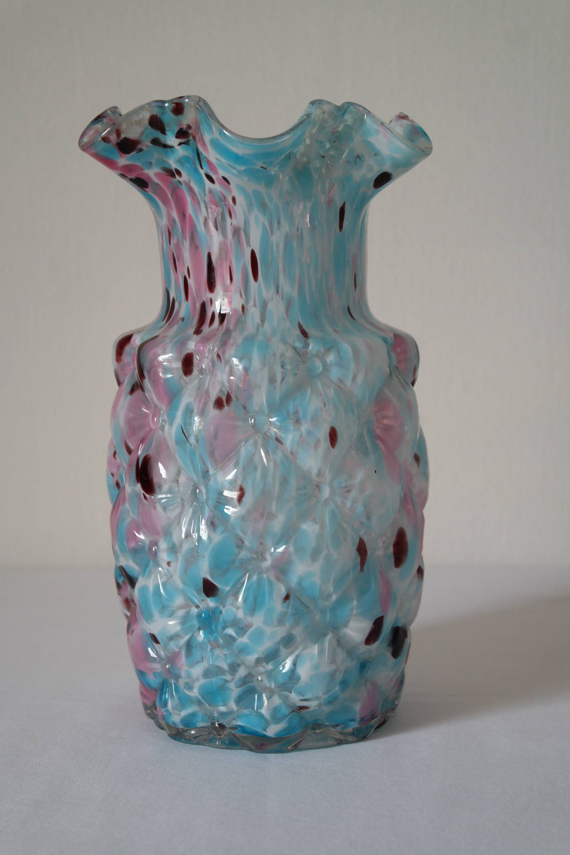 Blue Clichy glasswork vase