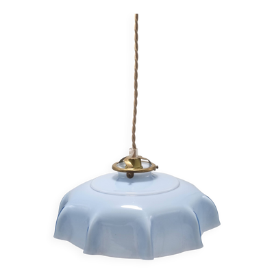 Suspension en opaline bleue