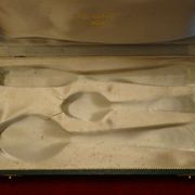 Christofle Vendôme box spoon fork small silver metal spoon