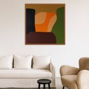 Art abstrait moderne signé 80x80cm