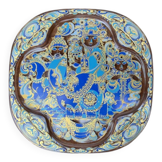 Limited edition German vintage Christmas wall plate by Bjørn Wiinblad for Rosenthal, 1978