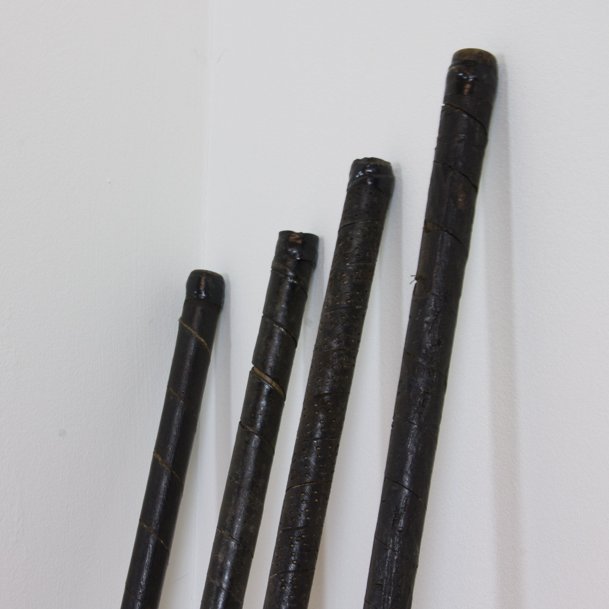Set of 4 polished vintage golf clubs