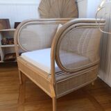 rattan armchair and canning of Balî