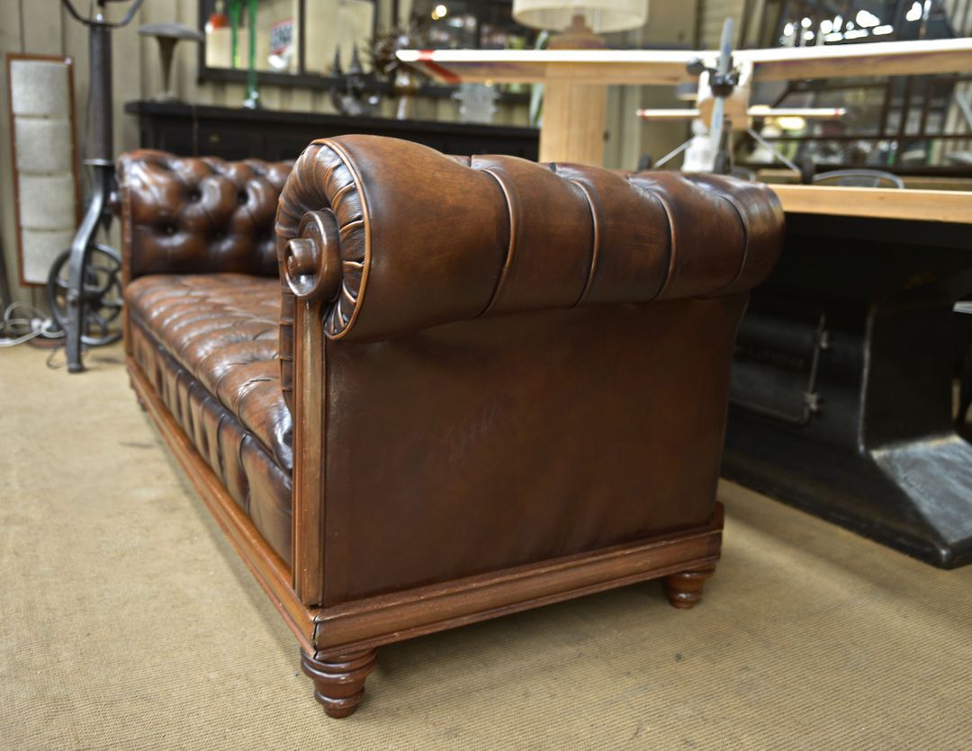 Chesterfield leather sofa