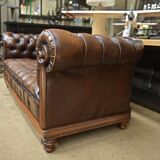 Chesterfield leather sofa
