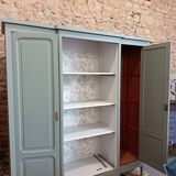 Bronze green display cabinet bookshelf