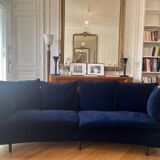 Elegant 4-seater sofa and its matching armchair - Good condition
